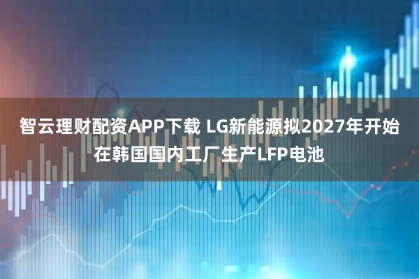 智云理财配资APP下载 LG新能源拟2027年开始在韩国国内工厂生产LFP电池