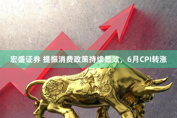 宏盛证券 提振消费政策持续显效，6月CPI转涨