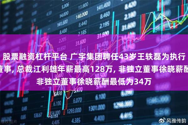 股票融资杠杆平台 广宇集团聘任43岁王轶磊为执行公司事务的董事, 总裁江利雄年薪最高128万, 非独立董事徐晓薪酬最低为34万